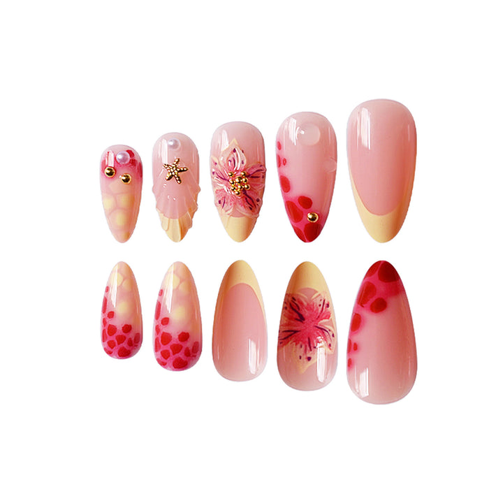 Floral 3D Press-On Nail Art Stornfield