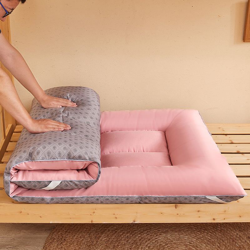 Japanese futon topper made of microfiber with triple foldable design and high point elasticity