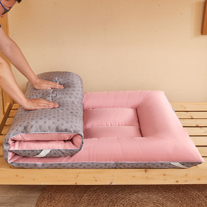 Japanese futon topper made of microfiber with triple foldable design and high point elasticity