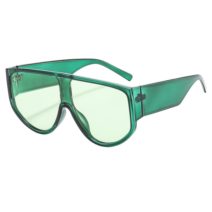 Women's fashion sunglasses with futuristic, transparent frame and large protection Stornfield