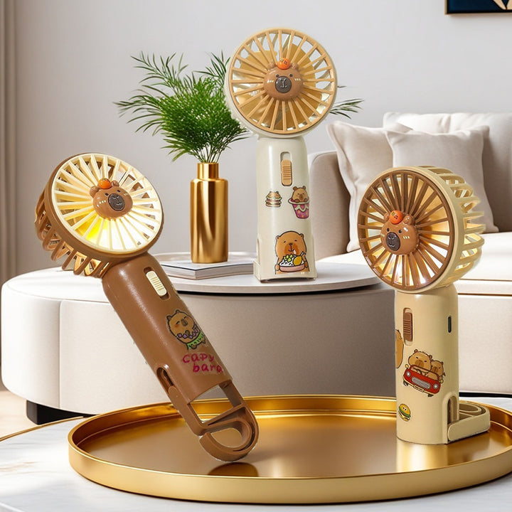 Women's Portable Mini Hand Fan with Creative Animal Designs Stornfield