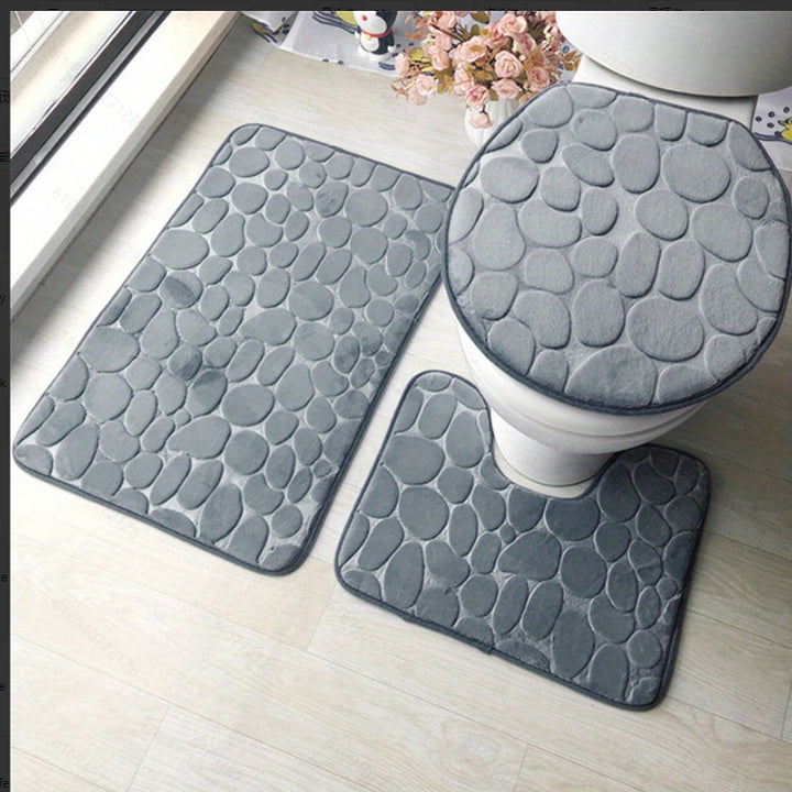 Soft Chenille Bath Mat Set Stornfield