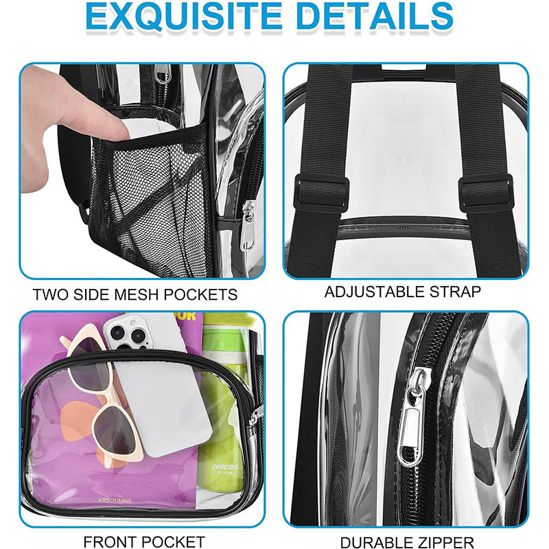 Unisex transparent comfort backpack Stornfield