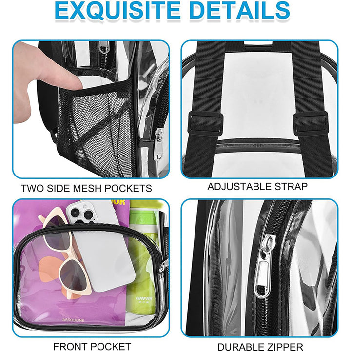 Unisex transparent comfort backpack Stornfield