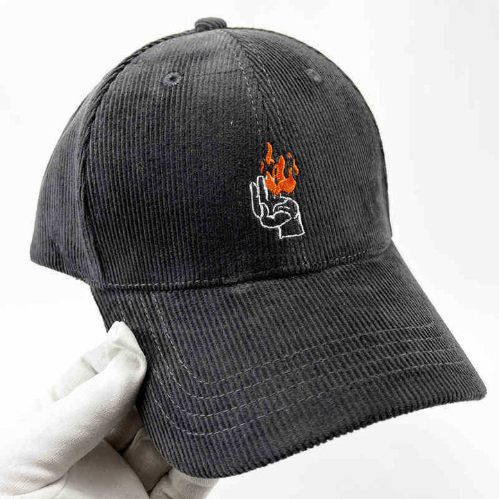 Men's Corduroy Graphic Baseball Cap Stornfield