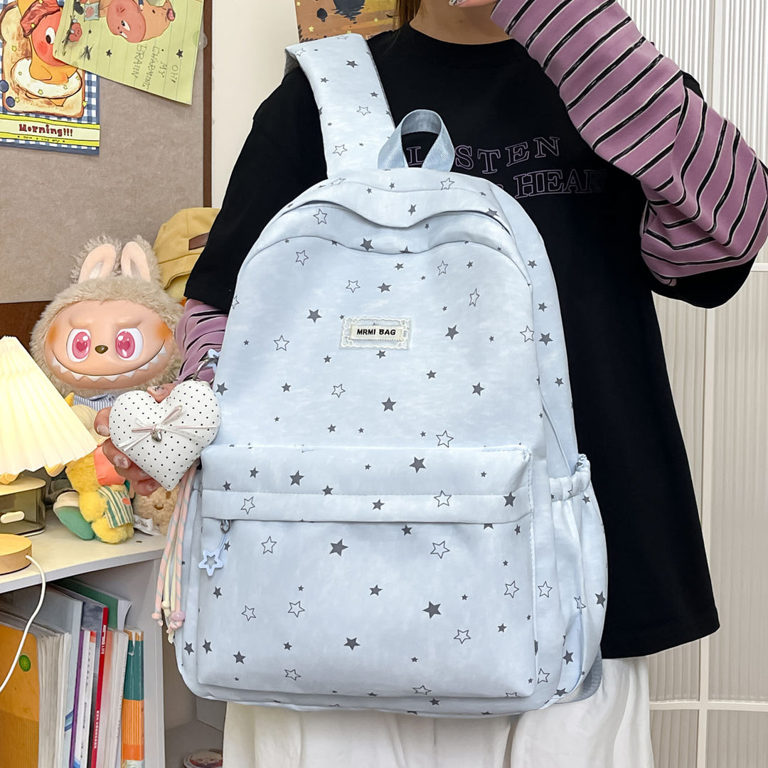 Star-Patterned Casual Backpack Stornfield