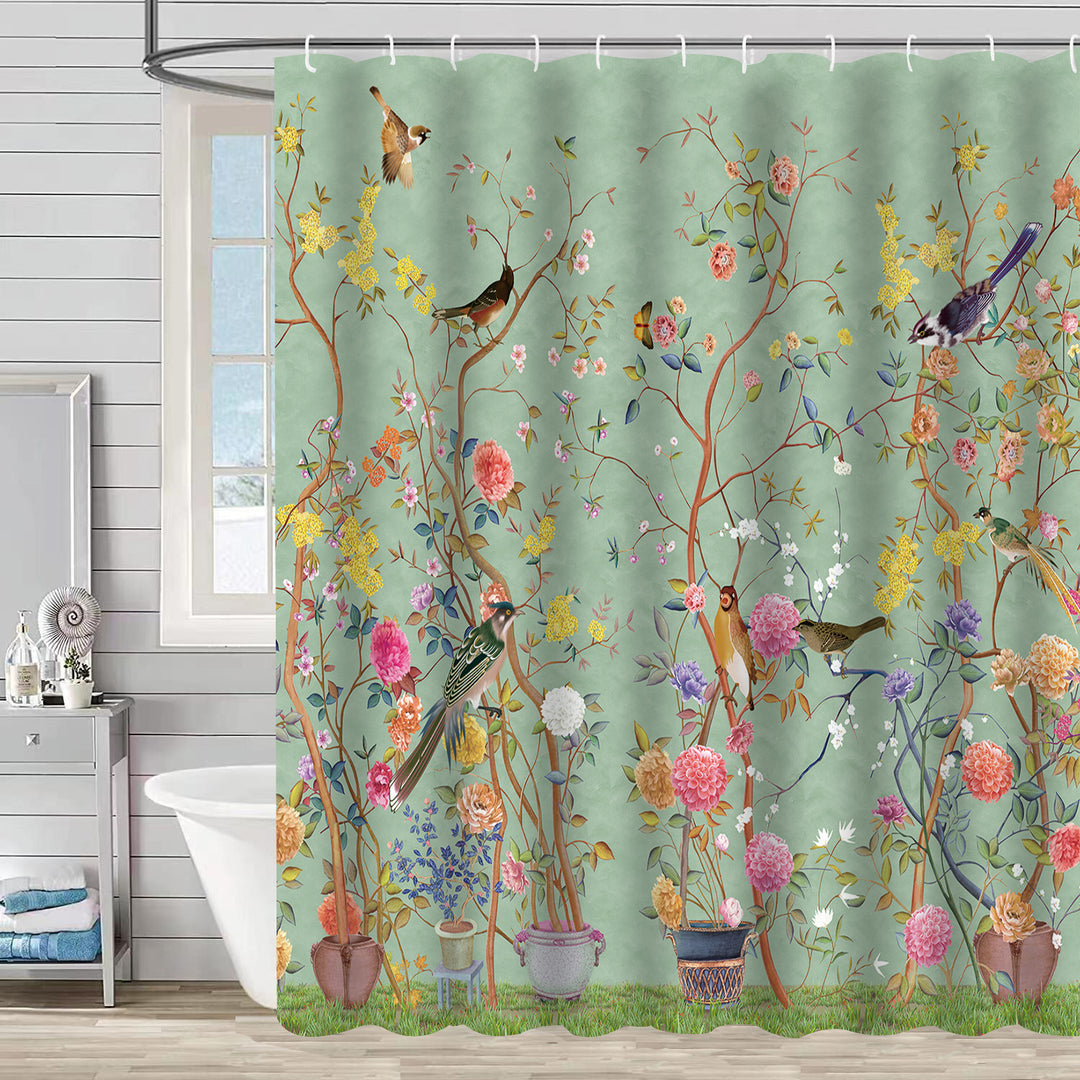 Nature-Inspired Shower Curtain Stornfield