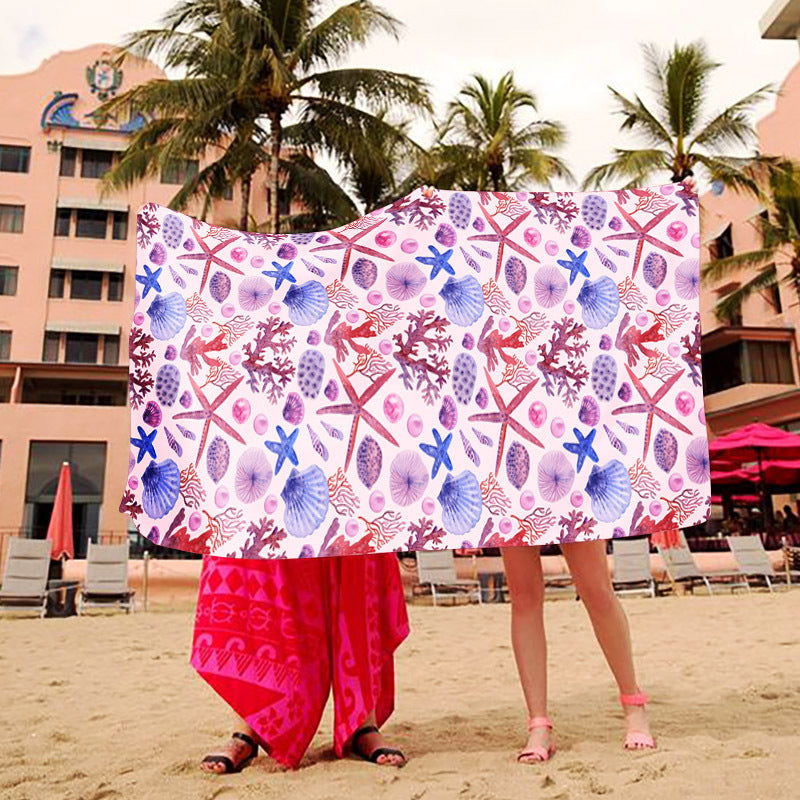 Beach blanket with creative art design Stornfield