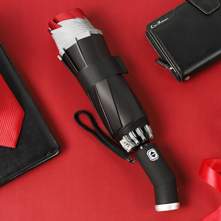 Women's automatic folding umbrella with LED lighting and wind resistance Stornfield