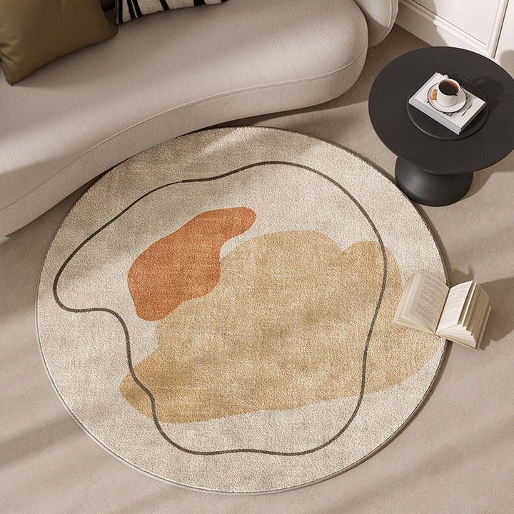 Round Motivational Area Rug Stornfield