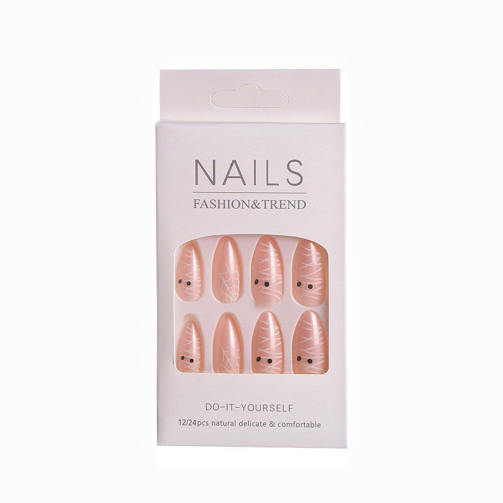 Artistic Halloween-Themed Press-On Nails Stornfield
