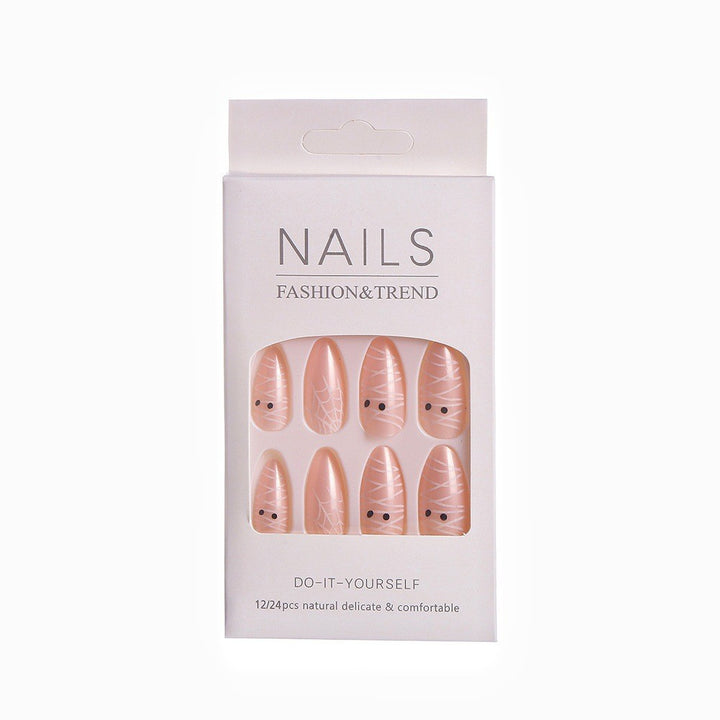 Artistic Halloween-Themed Press-On Nails Stornfield