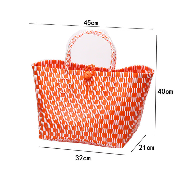 Large Capacity Woven Shopping Tote Stornfield