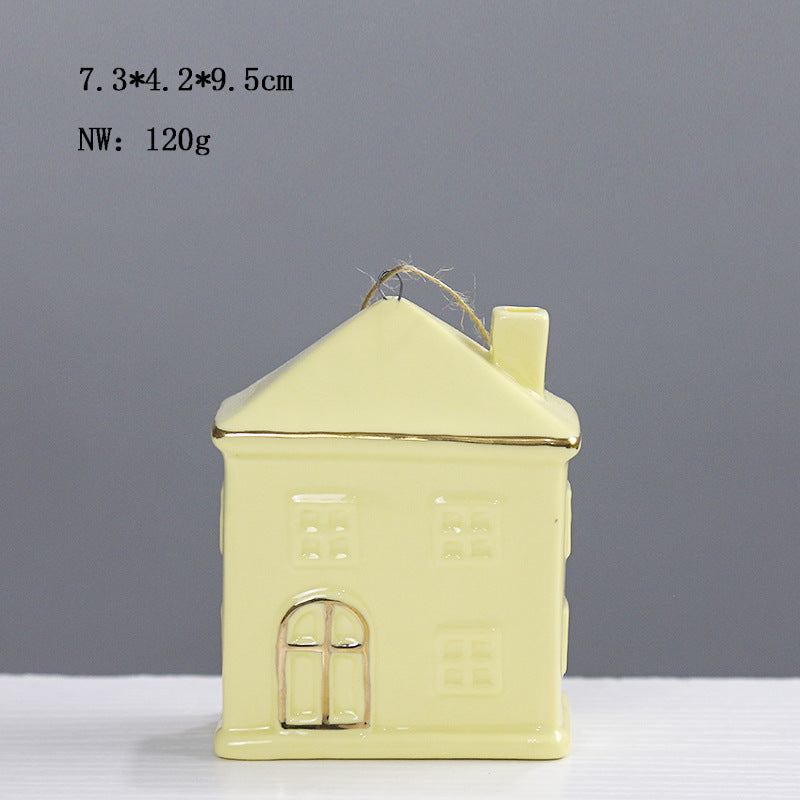 Ceramic House-Shaped Decorative Stornfeild