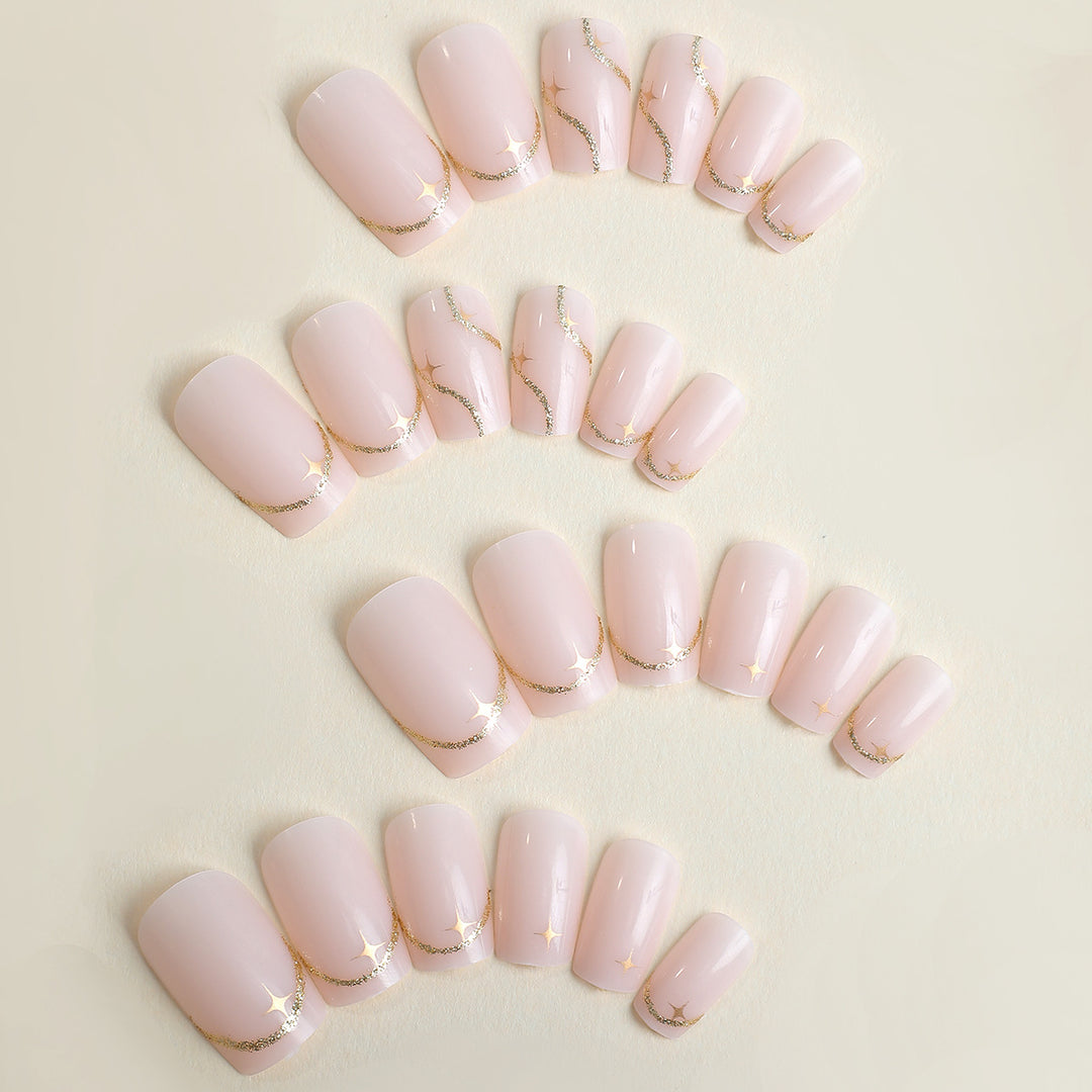Elegant Press-On Nail Art Set Stornfield