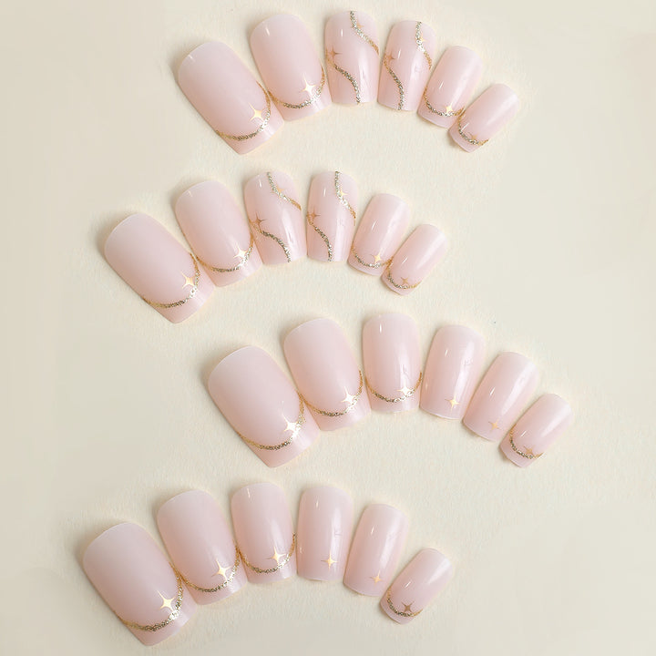 Elegant Press-On Nail Art Set Stornfield