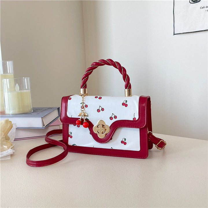 Playful Cherry Print Mini Satchel Handbag Stornfield