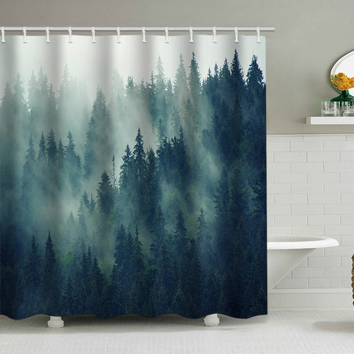 Forest Serenity Shower Curtain Stornfield