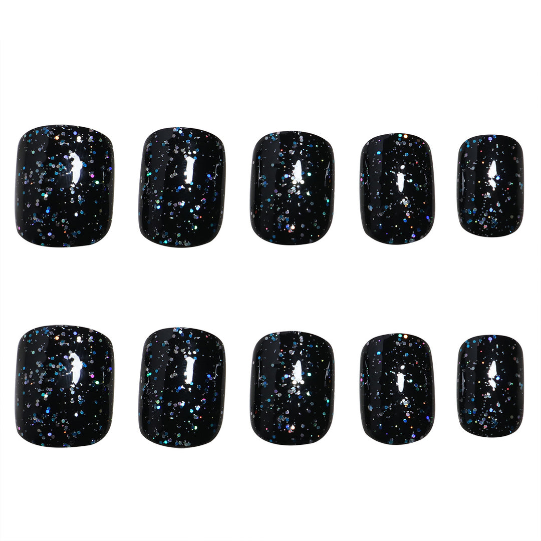 Sparkling Glitter Press-On Nails Stornfield