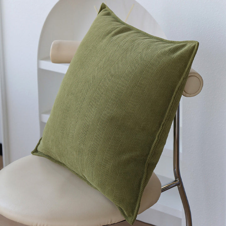 Decorative pillow with plant design