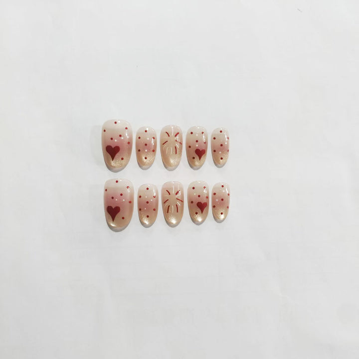 Glittery Heart and Star Nail Art Set Stornfield