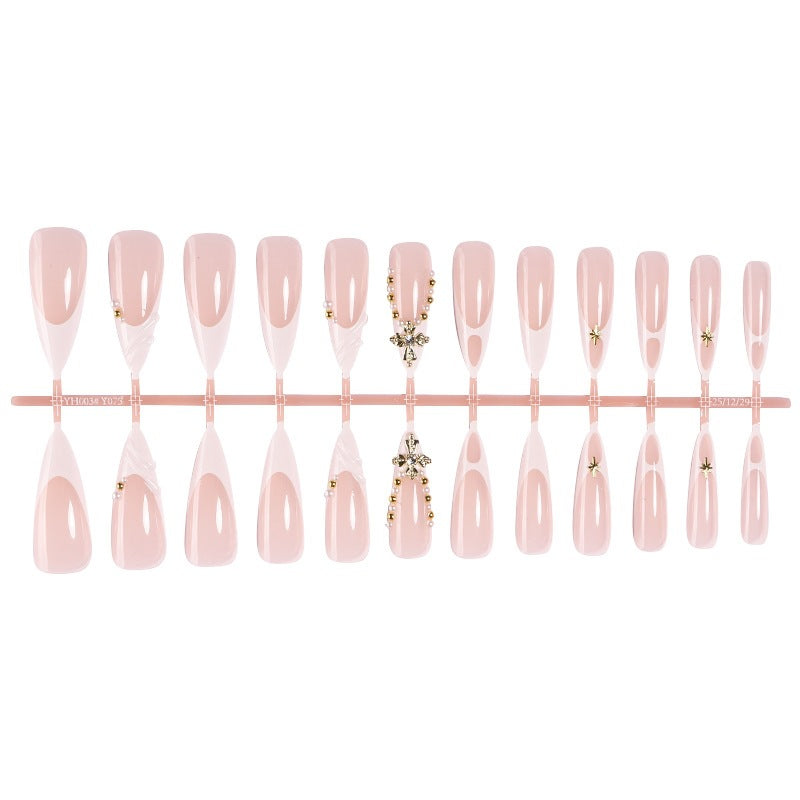 Elegant artificial nail set with unique embellishments Stornfield