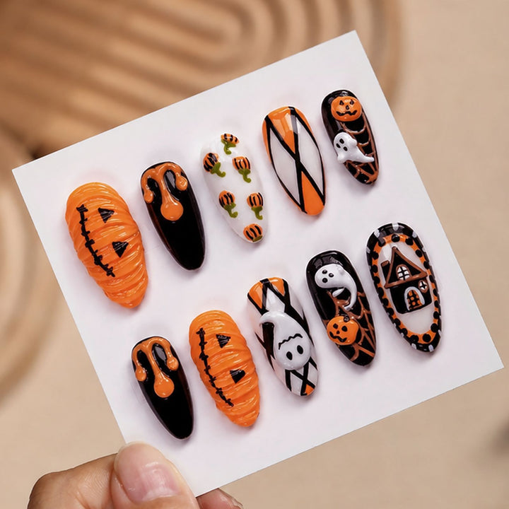 Artificial Nail Set in Halloween Design Stornfield
