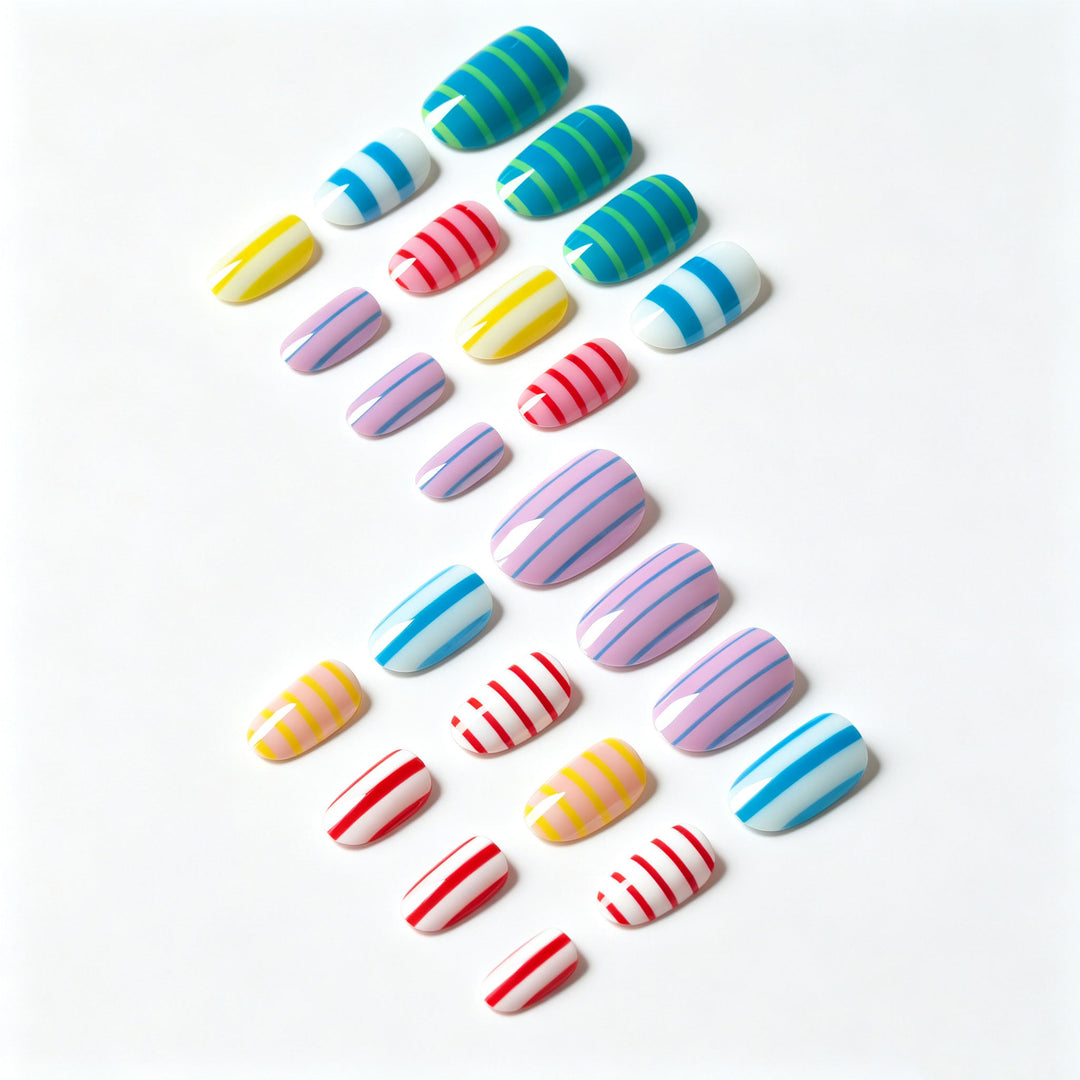 Striped Nail Art Design Kit