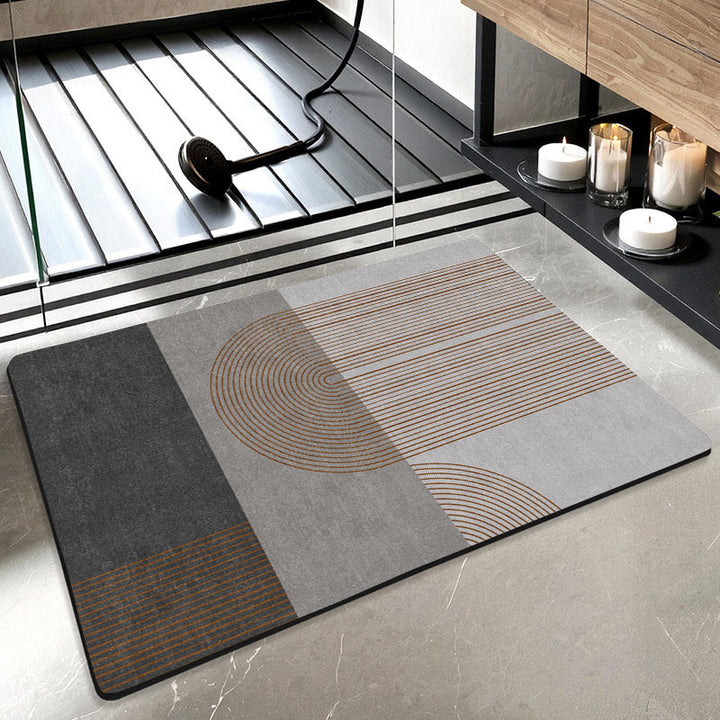 Geometric Patterned Bath Mat Stornfield