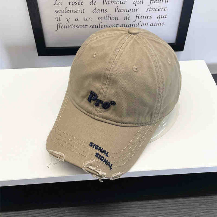 Women's Casual Distressed Embroidered Baseball Cap Stornfield
