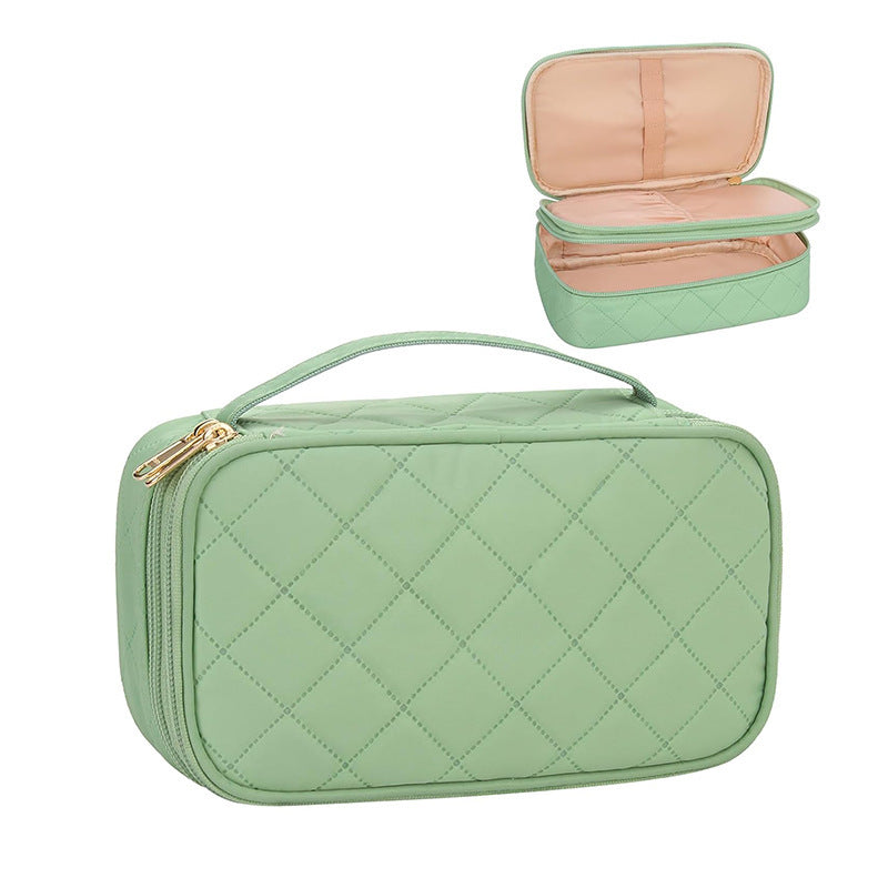 Cosmetic storage bag with elegant quilted pattern Stornfield