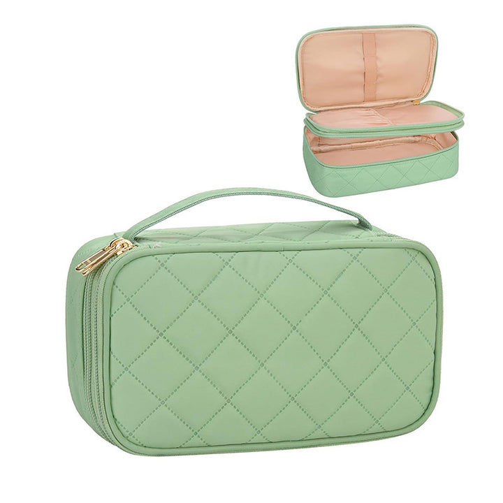 Cosmetic storage bag with elegant quilted pattern Stornfield