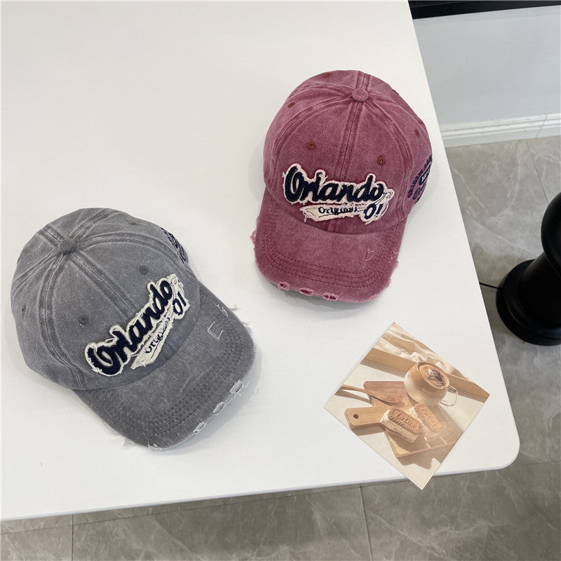 Men's Distressed Vintage-Inspired Baseball Cap Stornfield