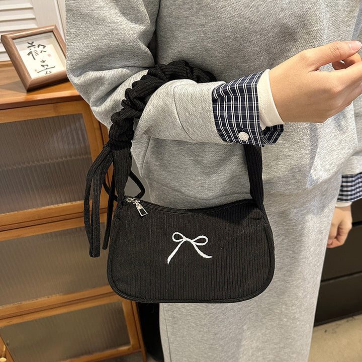 WoElegant Textured Corduroy Crossbody Bag Stornfield