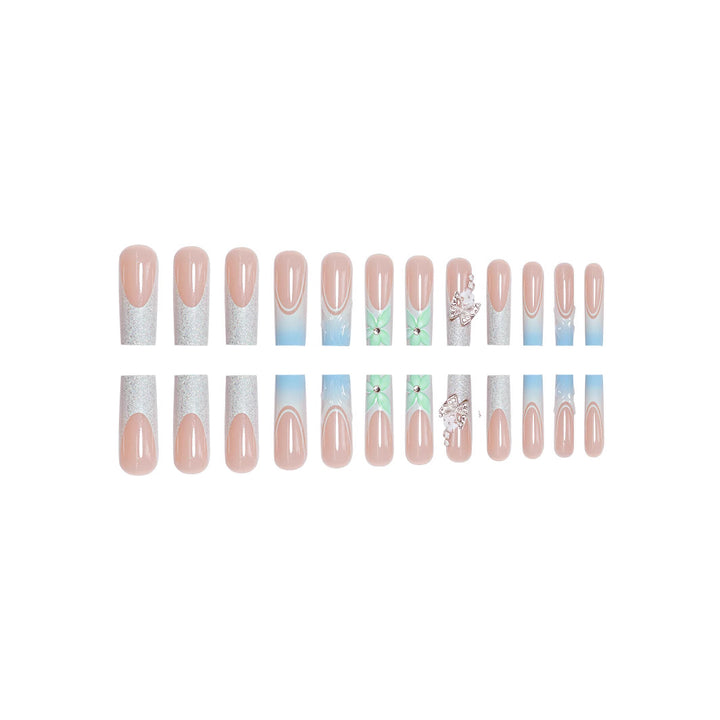 Artistic 3D Long Acrylic Nail Enhancements Stornfield