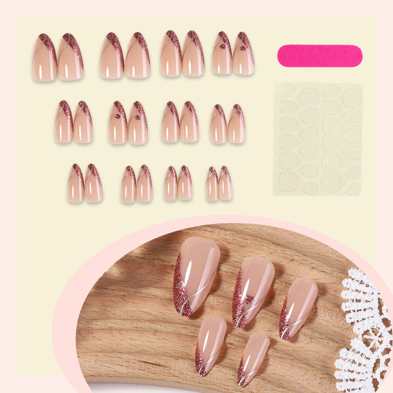 Artificial nails with glittering accents Stornfield
