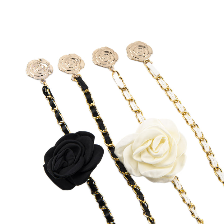 Fashionable chain belt with rose details Stornfield