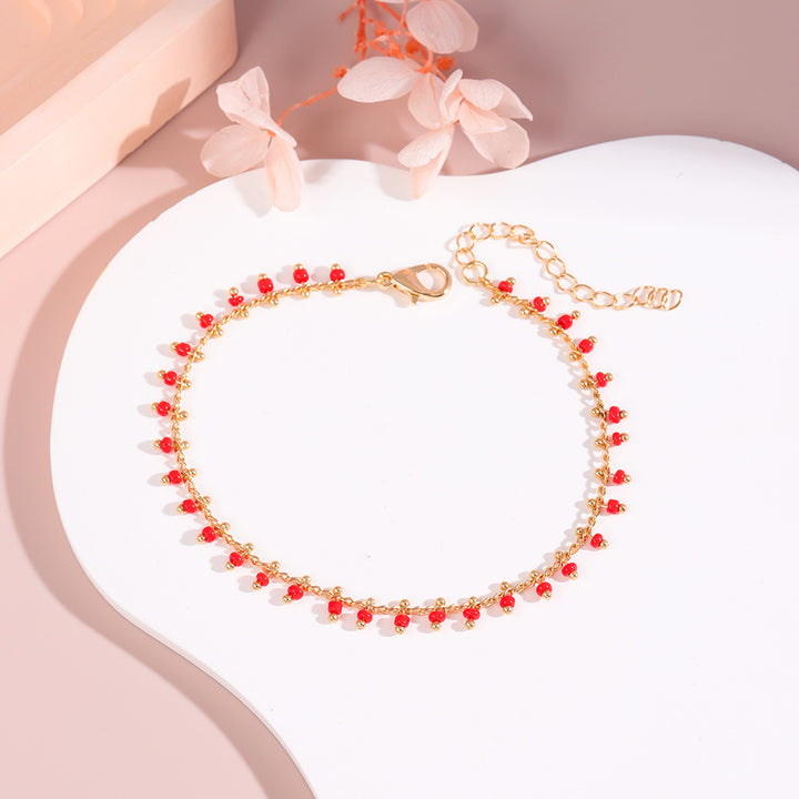 Delicate Beaded Ankle Bracelet Stornfield