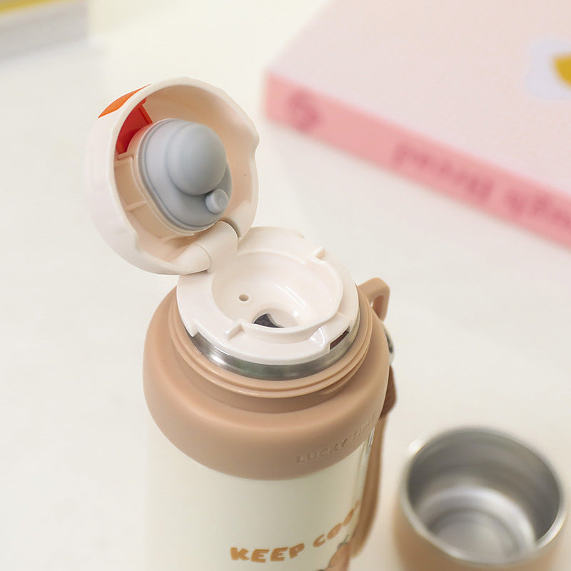 Women's Thermos Bottle in Playful Bear Design Stornfield
