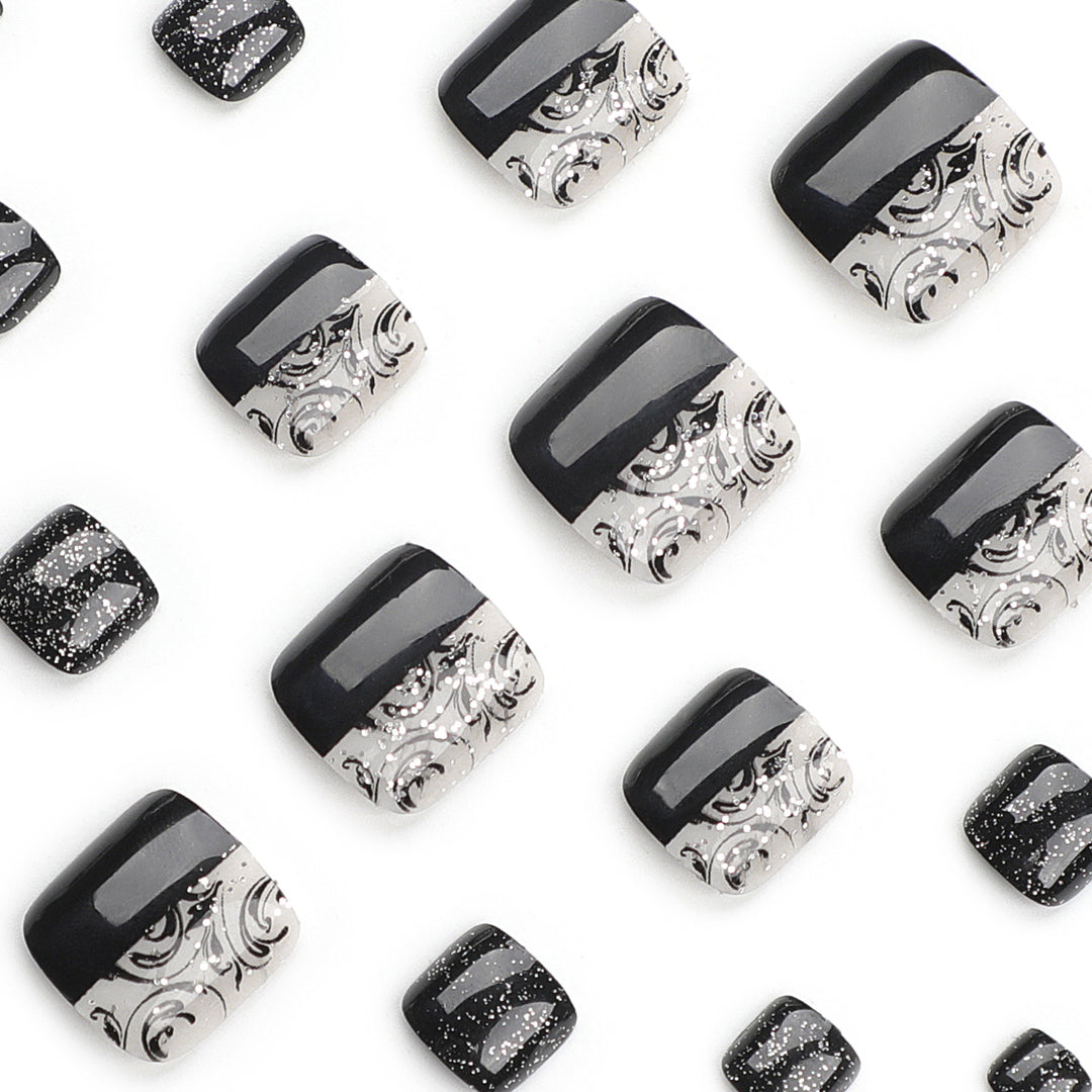 Elegant foot nail art with detailed design Stornfield