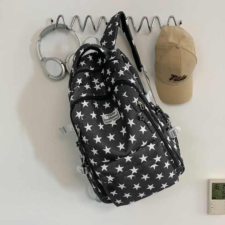 Trendy Star-Print School Backpack Stornfield