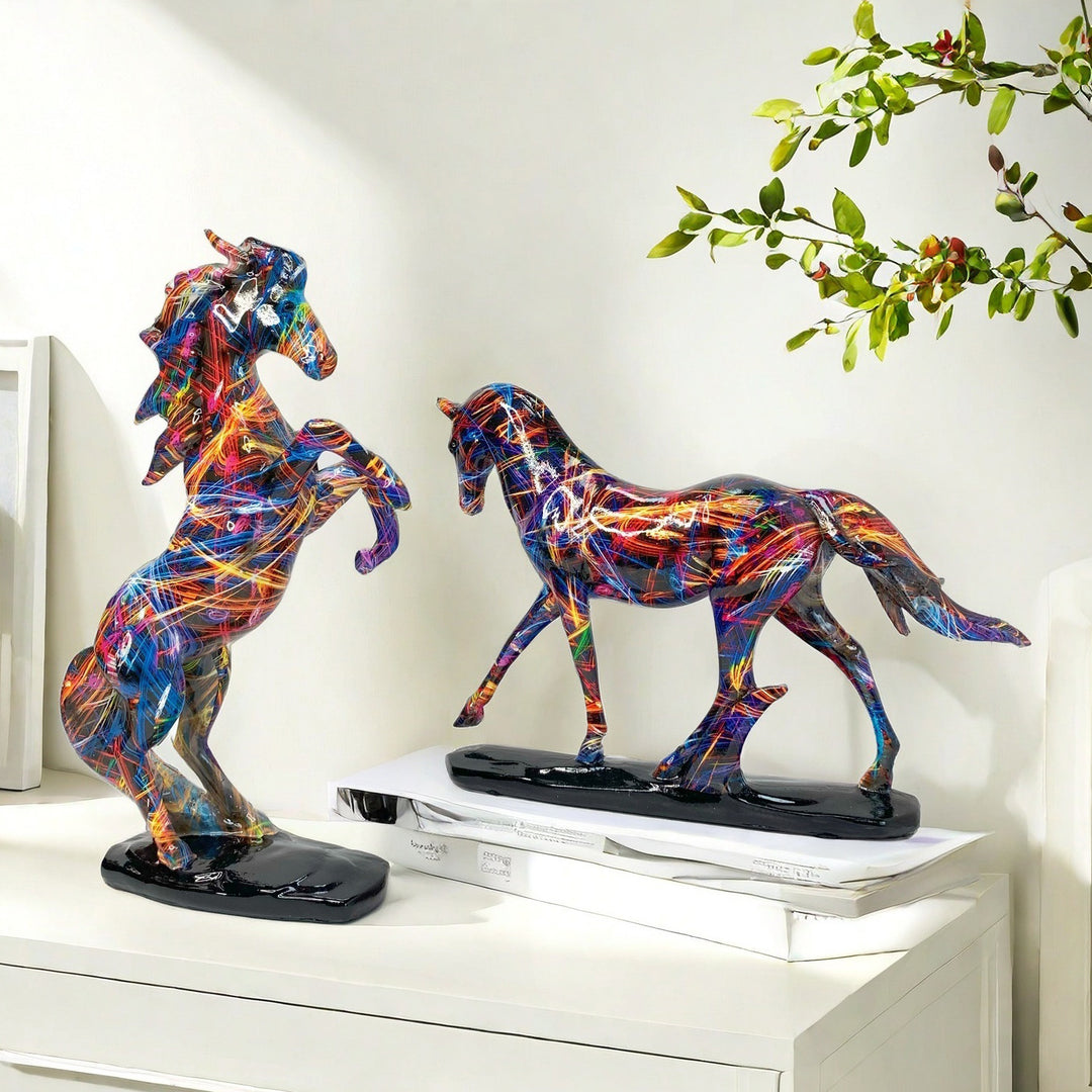 Artful Running Horse Sculpture Stornfield