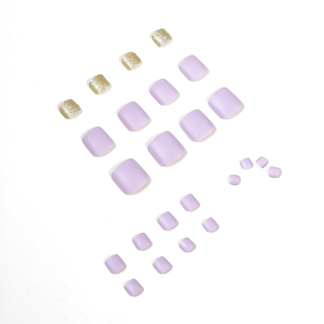 Artful toenail design with glamorous glitter accent Stornfield
