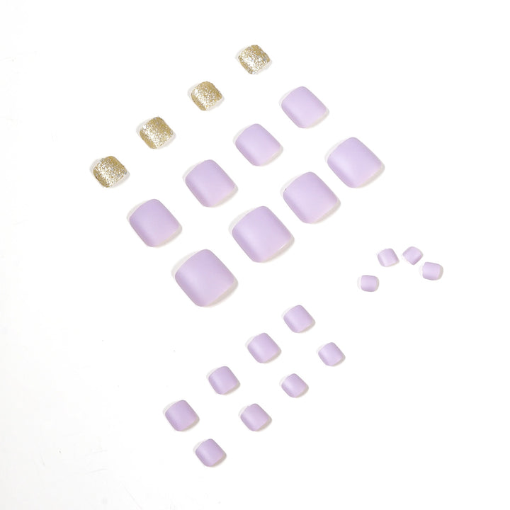 Artful toenail design with glamorous glitter accent Stornfield