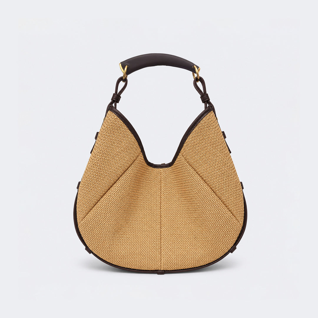 Artisan Woven Straw Handbag
