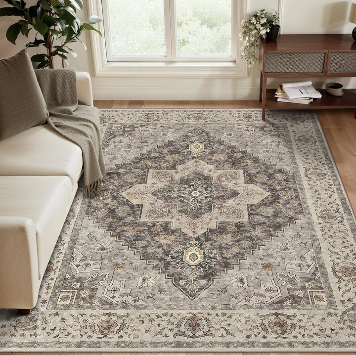 Floral Pattern Area Rug for Living Room