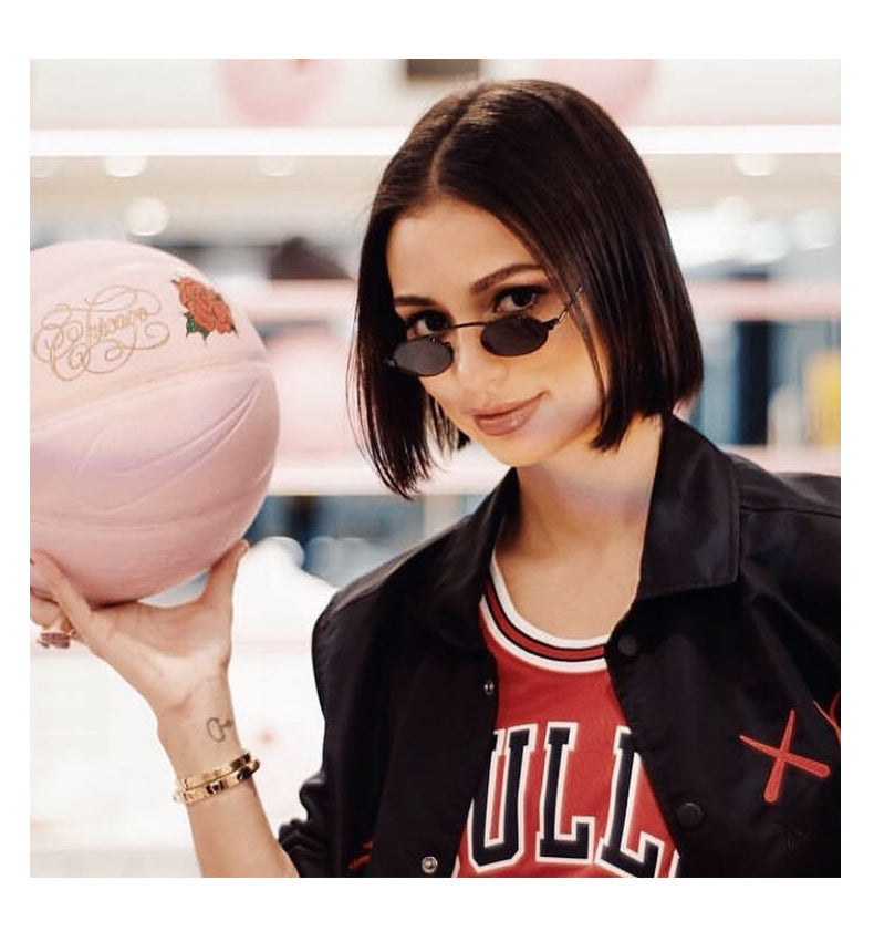 Women’s fashionable sunglasses with a unique circular frame and distinctive lenses Stornfield