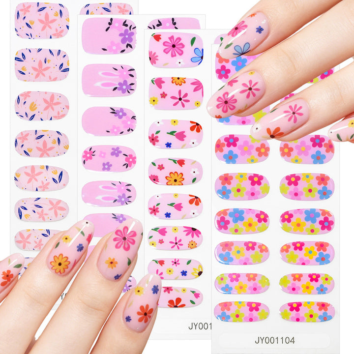 Floral Design Nail Wraps