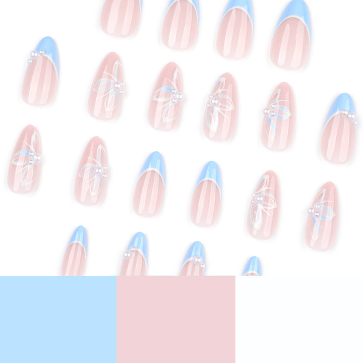 Elegant artificial nails with floral accents and glamorous design Stornfield