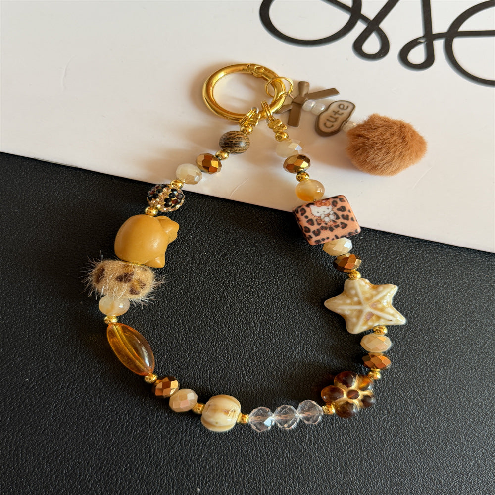 Decorative Beaded Charm Keychain Stornfield 1790135438